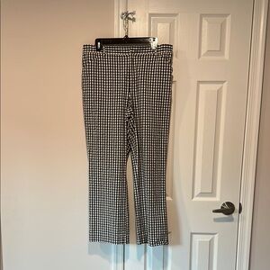 Lauren Ralph Lauren Stylish Black and White Checkered Pants size 14